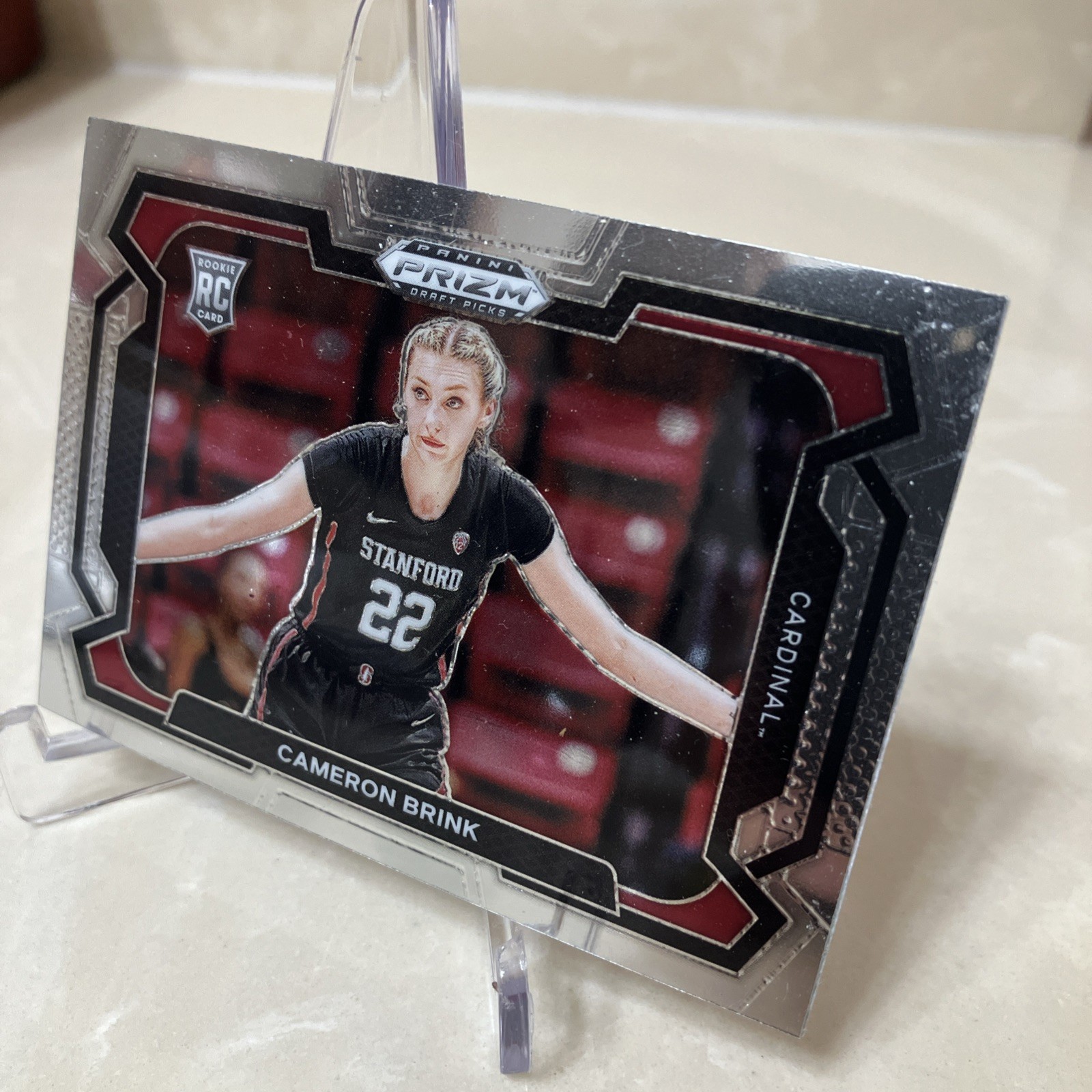 2024–25 Panini Prizm Draft Picks Rookie Variation Silver Cameron Brink #89