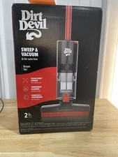 Dirt Devil Broom Vac Bagless Cordless Standard Filter Rechargeable Sweeper