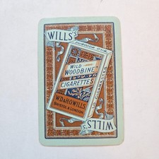 Wills Wild Woodbine Cigarettes Card Back 1920s Single Vintage Playing Card