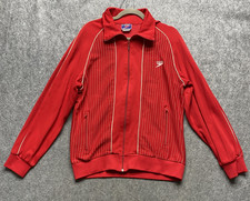 Vintage Speedo Jacket Mens XL Red Pinstripe T...