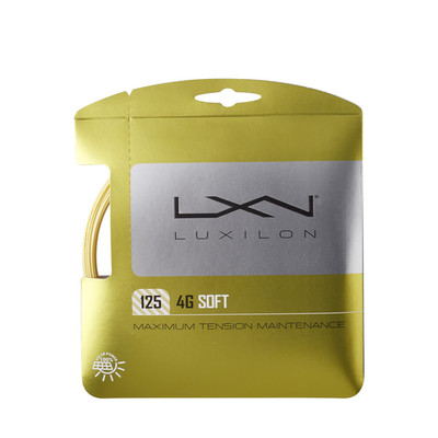 Luxilon 4G Soft 125 Tennis String - Set Gold Wrz997111