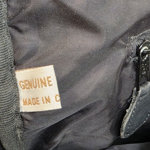 FRYE Black Leather Backpack Drawstring Flap Closure - Picture 11 of 11