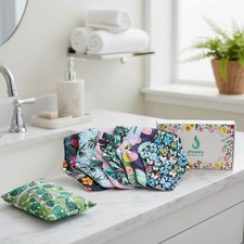 Reusable Menstrual Pads, Bamboo Cloth Pads for Heavy Flow with Wet Bag, Large...