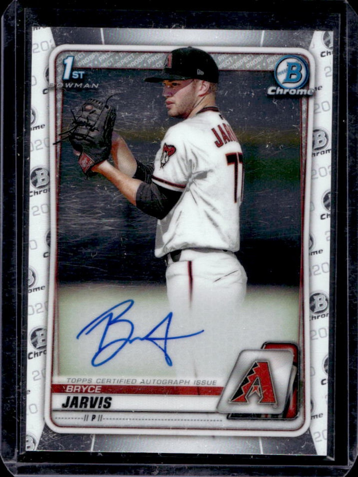 2020 Bowman Draft Bryce Jarvis Chrome Auto 1st #CDA-BJA Diamondbacks