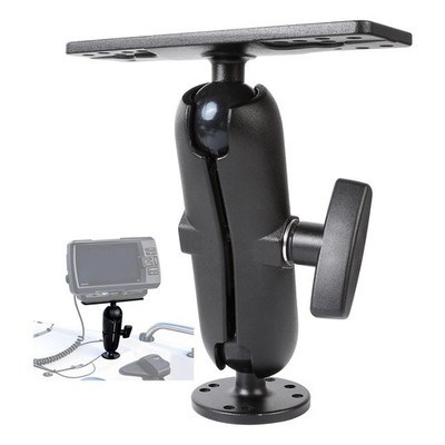Aluminum Alloy Fish Finder Mount with 1.5'' / C Size Ball Double Socket Arm, 5...