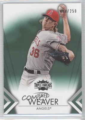 2012 Topps Triple Threads Emerald 68/250 Jered Weaver #72 1c4