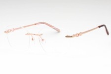 Charriol PC71072 C03 Shiny Pink Gold/Gold Bordeaux 54mm Eyeglasses New Authentic