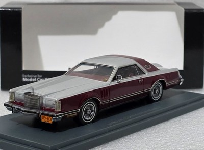 Lincoln Continental Mark V 1979 Silver Dark Red 1:43 Neo Limited