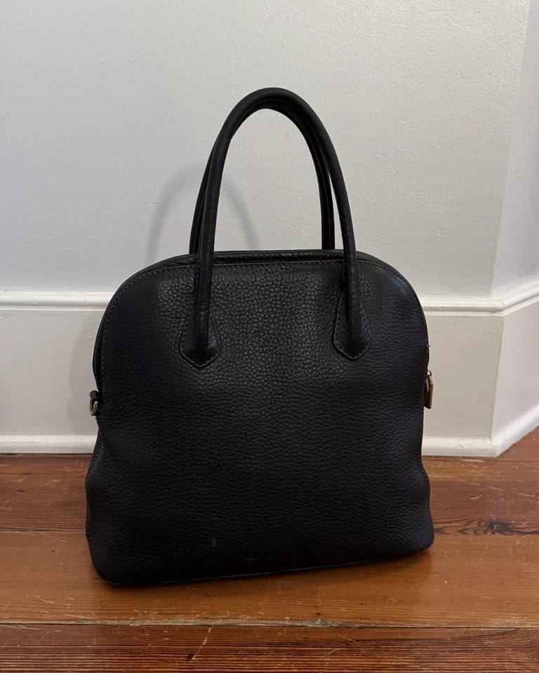 Bolso Bandolera Coach Sonoma Cartera Grano Natural Cuero Negro De Colección # 4921 Foto 3 de 4