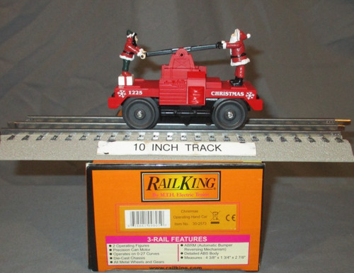 Coche de mano MTH 30-2573 Navidad #1225 Santa & Elf "Bump-N-Go" O/027ga wks/ Lionel | Zustand: Used