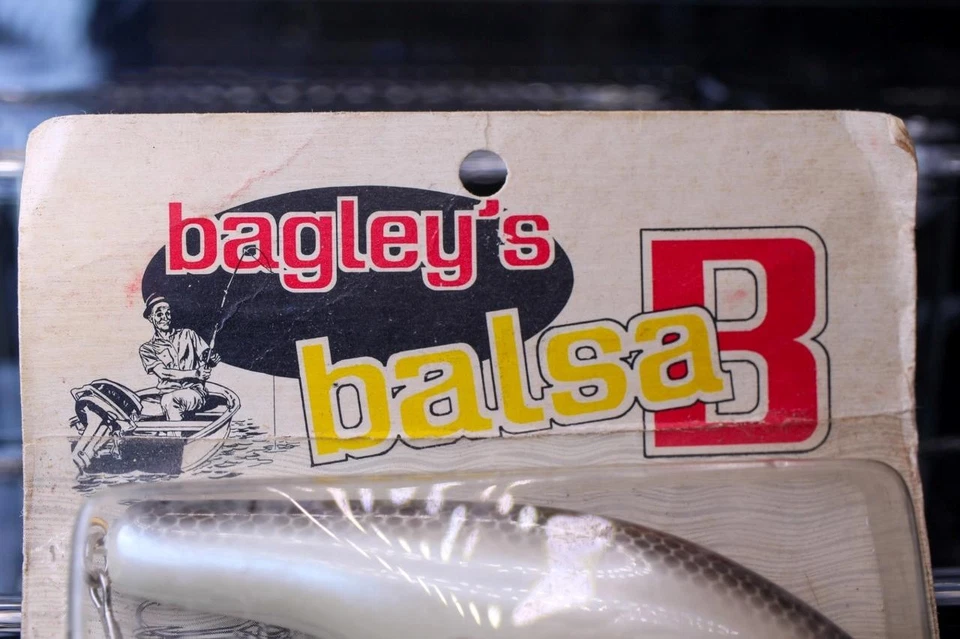 SELLADO NUEVO EN CAJA Bagley's Balsa B BB4 CrankLure 4 BB4-4 BLANCO PERLA CON GARGANTA NARANJA Foto 4 de 4
