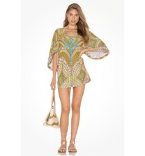 NWT 148 Sz M Trina Turk Capri Tunic Swim Cover Sherbet