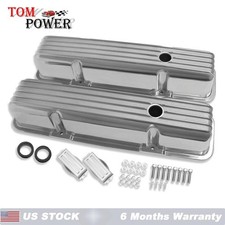 3-1116 Tall Valve Covers For Chevy Sbc 283-400 1958-1986 Finned Aluminum 3-1116 Tall Valve Covers For Chevy Sbc 283-400 1958-1986 Finned Aluminum
