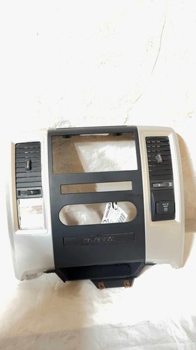 2009-12 Dodge Ram 1500 2500 Center Dash Radio Bezel Trim Silver Black 1eb051sdad