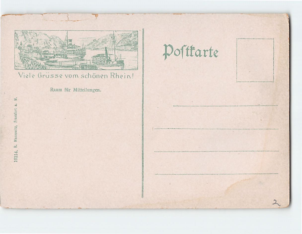 Postcard Der Rhein Ehrenbeitstein bei Koblenz Germany