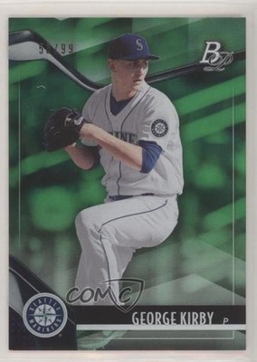 2021 Bowman Platinum Top Prospects Green 56/99 George Kirby #TOP-17 s1i
