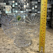 Waterford Cecily Footed  crystal  Fruit / centerpiece Bowl   8.75" x  6.75" NEW