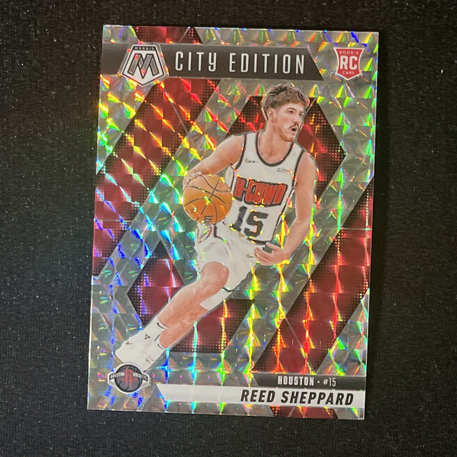 2024-25 Panini Mosaic - City Edition Reed Sheppard #276 Mosaic Prizm (RC)