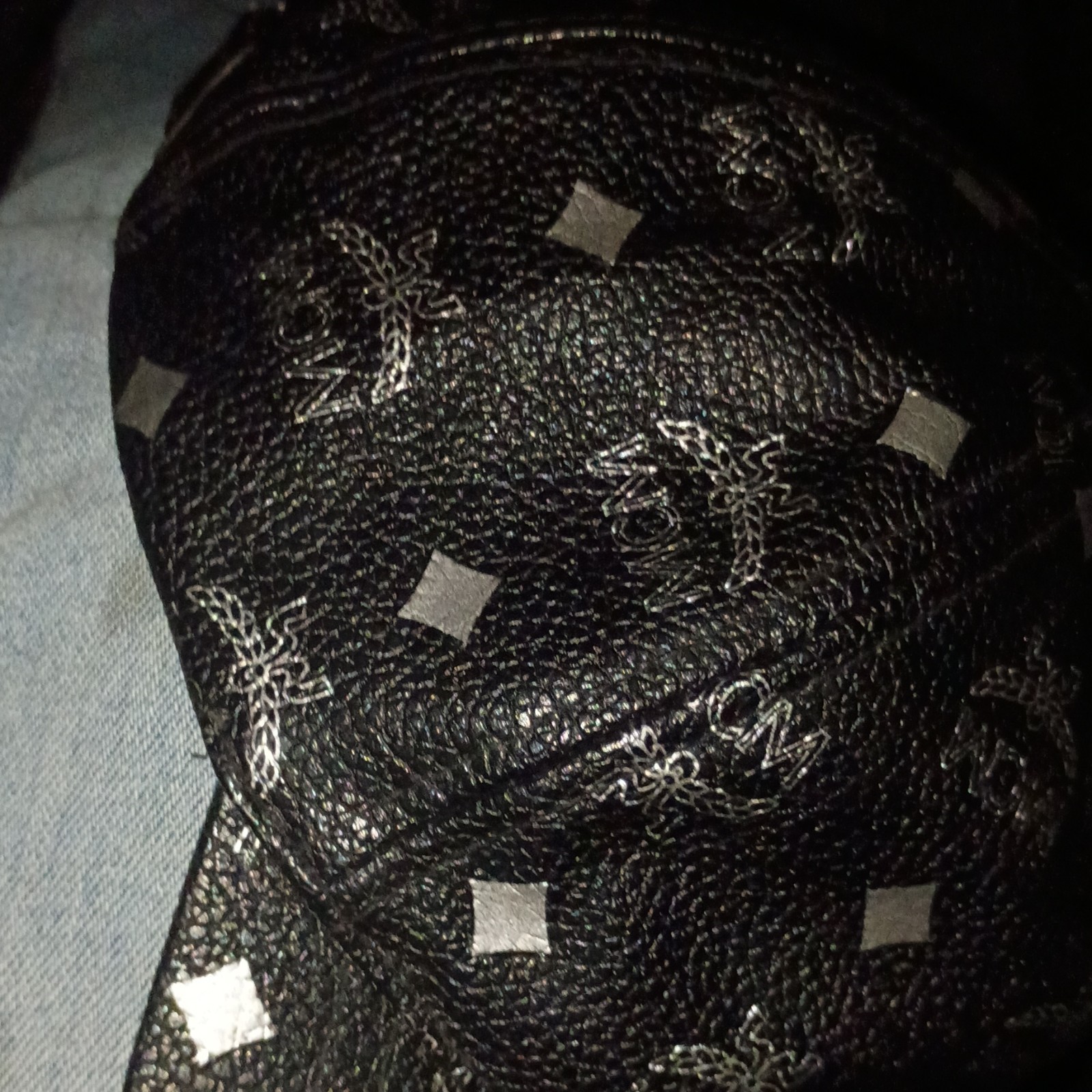 MCM Monogram Black Adjustable Baseball Cap Design… - image 18