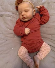 22" Real Life Reborn Baby Dolls Girl Vinyl Silicone Newborn Doll Handmade Gift