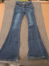 Shein Women's Blue Denim Wide-Leg Jeans Size Small