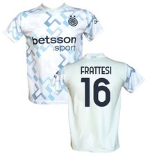 Maglia Frattesi 16 Inter Away 2025 2026 Ghost Aqua Bianca ufficiale LC sport