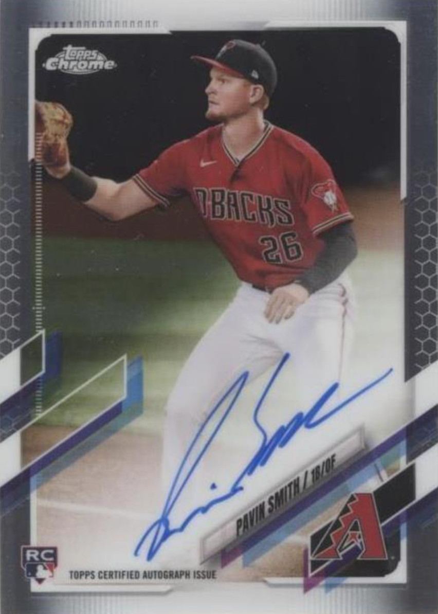 2021 Topps Chrome - Rookie Autographs Pavin Smith #RA-PS (AU, RC)