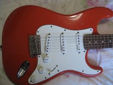 VINTAGE REISSUED V6, STRAT STYLE, GUITAR.