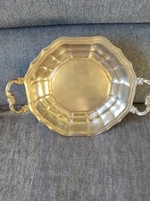 Zinn Schale Obstschale  Zierschale 29 cm Vintage, mit Bodenmarke, 820 g