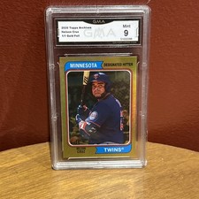 2020 Topps Archives Nelson Cruz 1/1 Gold Foil GMA Mint 9