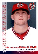 2010 Harrisburg Senators Grandstand #23 Drew Storen Indianapolis Indiana IN Card