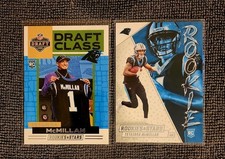 Tetairoa McMillan Panini Rookie Football Card Pair Carolina Panthers 