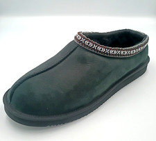 Kirkland Signature Unisex Shearling Slippers Black Noir Mens 11 / Womens 12 NEW