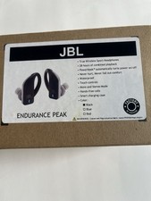 JBL Endurance Peak Waterproof True Wireless in-Ear Sport Headphones Black New