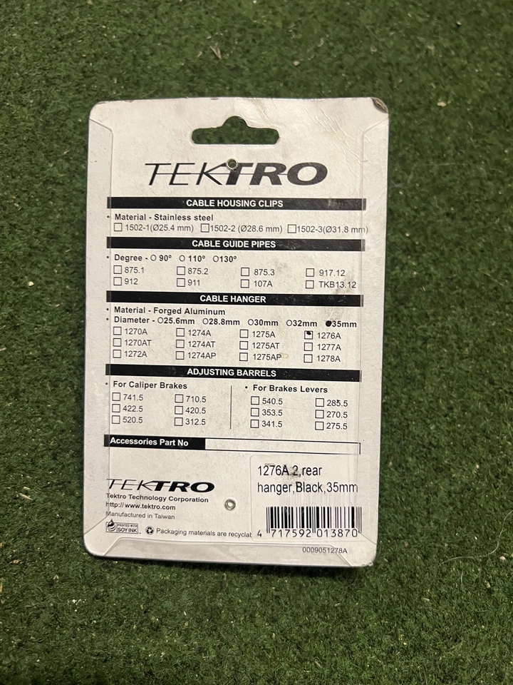 Braçadeira de assento Tektro 1276A cabide de cabo - braçadeira 35mm - Imagem 2 de 2