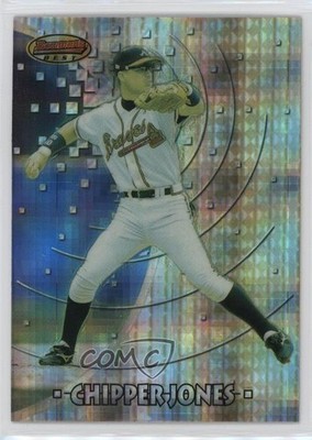1997 Bowman's Best Atomic Refractor Chipper Jones #9 HOF nd3