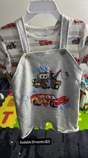 Disney Cars Lightning McQueen Mater 2-Piece Outfit Set 24 Months