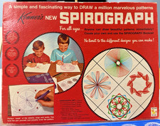 Vintage 1967 Kenner Spirograph Playset Game in Original Box Near Complete