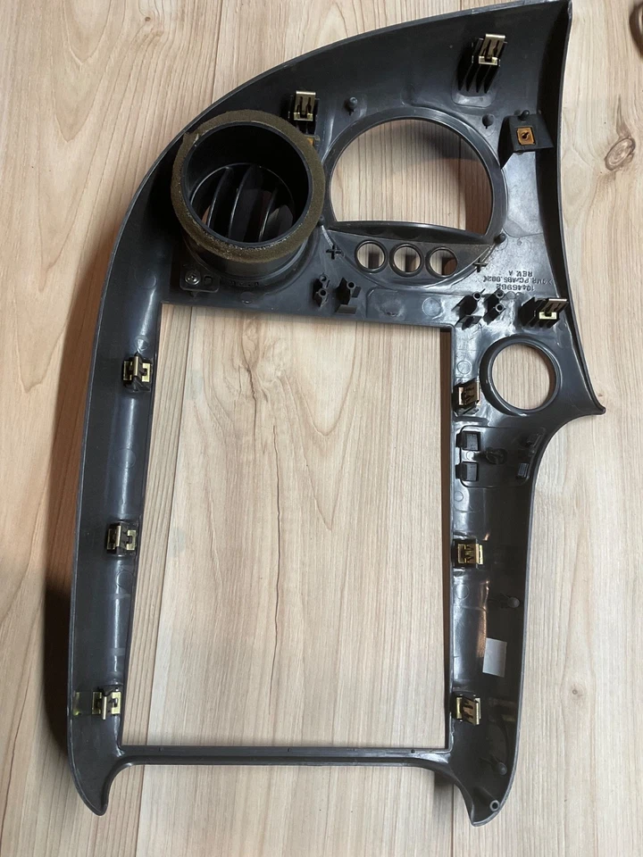 2004-2008 Pontiac Grand Prix Dash Radio Bezel Trim 3 Button 22627869 Black OEM - Image 3 of 4