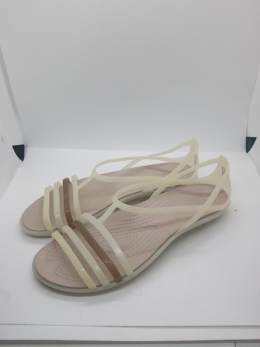 Crocs Isabella Women's Size 8 Beige Jellie Gel Slip-On Sandals (202465) - Picture 4 of 8