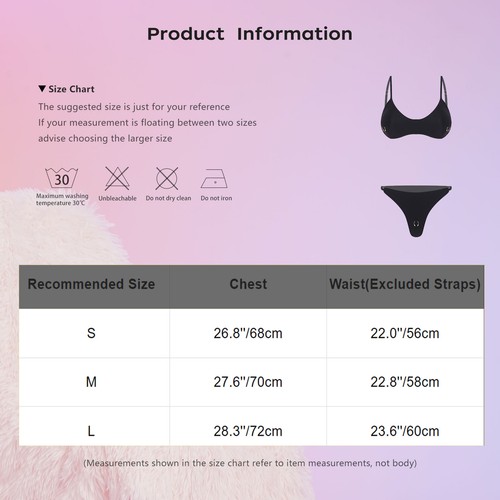 Damen Bikini Party BH Set Sonnenbaden Dessous Freizeit Nachtwäsche Lustig Bademode - Bild 6 von 18
