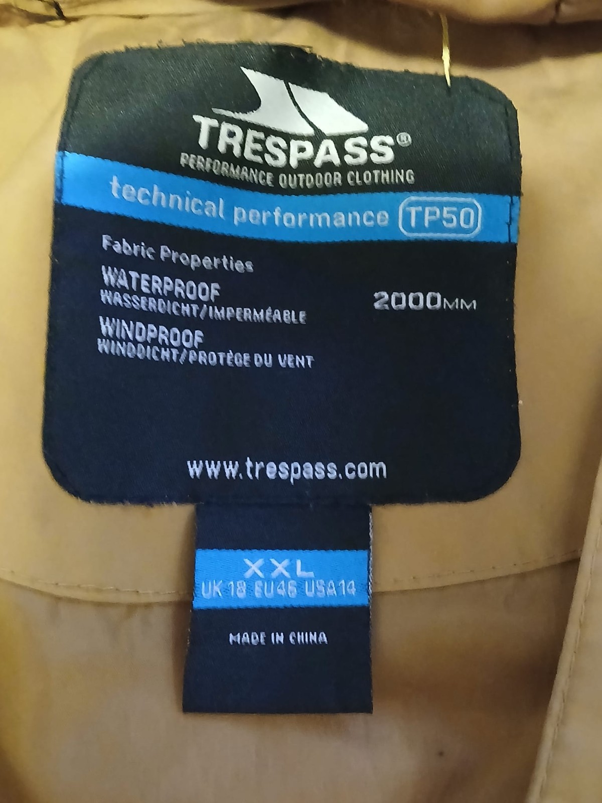Trespass Audrey Long Hooded Womens Ladies Waterproof Parka Coat Padded XXL image 2