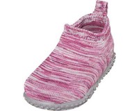 Niedrige Hausschuhe Playshoes Strick Unisex Kinder 26/27 Eu Pink 18 Baumwolle