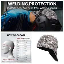 ARCCAPTAIN Reversible Welding Cap 8Panel 10oz Fireproof Cotton Safety Hat Dollar