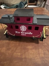 Scientific Toys Overland Express Rio Grande 4067 Caboose G Scale - Bent Rail