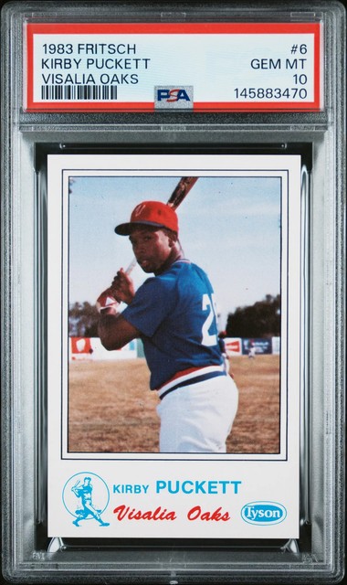 1983 Fritsch Visalia Oaks Kirby Puckett #6 PSA 10