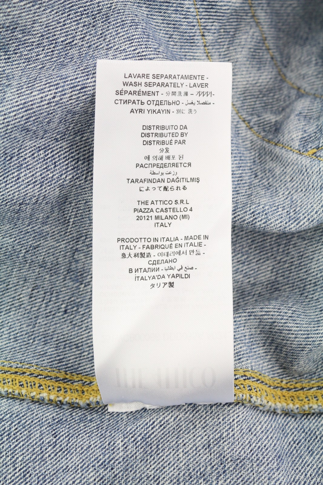 THE ATTICO Women Jacket 42 Blue Denim Bomber Hooded RRP1550 image 9