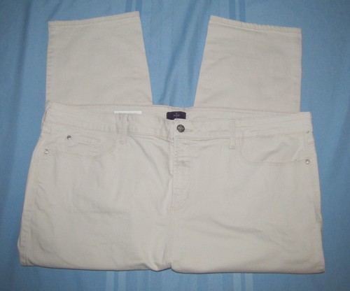 Womens NYDJ Stretch Ira Relaxed Ankle Jeans. Size 22W Tan. 22 1/2" Inseam. - Picture 3 of 3