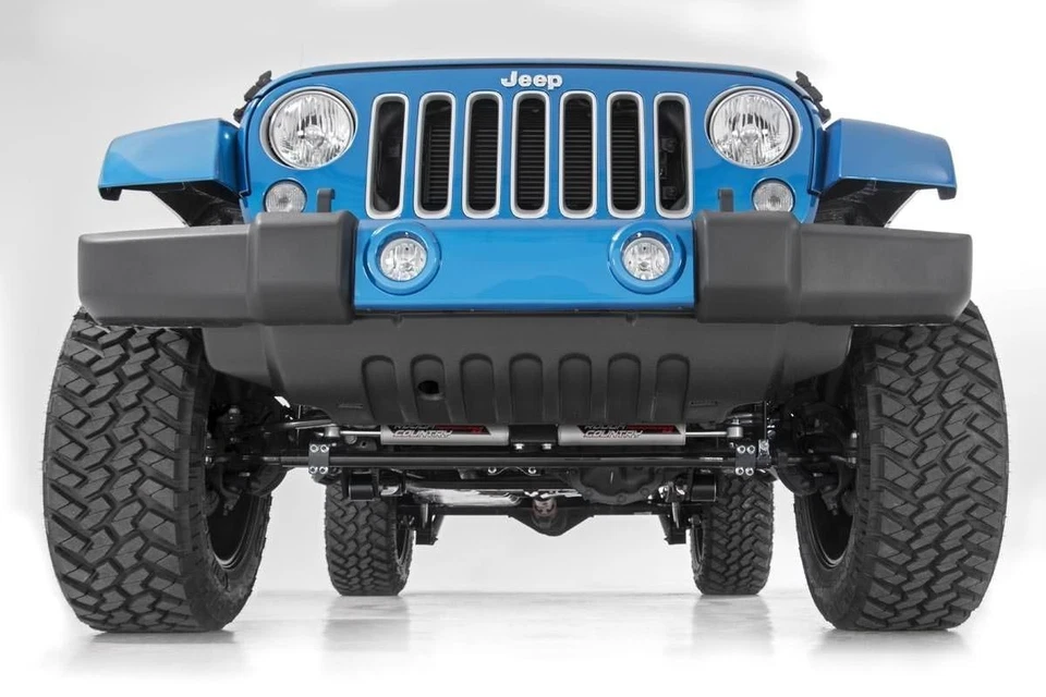 Rough Country Dual Steering Stabilizer for Jeep Wrangler JK JKU 2007-2018 - Image 4 of 4