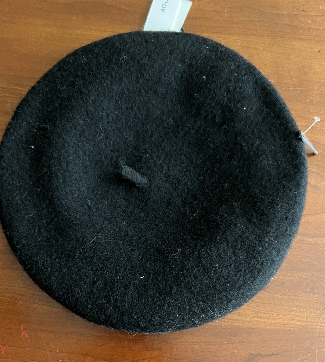 Bloomingdale\'s Aqua Elegant Black 100% Wool Women\'s Hat S/M  WPL10167 Bloomingdales Aqua Women Wool Beret Hat One Size black | eBay main image 3